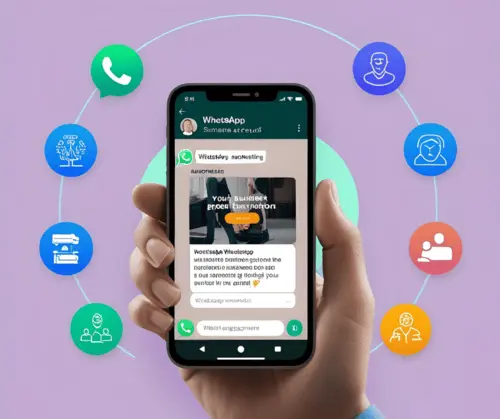 "A marketing expert from a digital marketing company in Kuwait using WhatsApp Business to engage with customers and boost sales